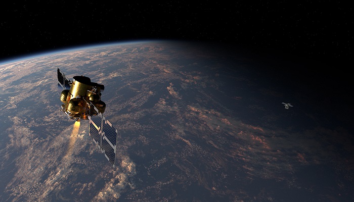 Rendering of Firefly’s Elytra Dawn vehicle utilizing LLNL’s telescope to perform space domain awareness operations. Courtesy of Firefly Aerospace.