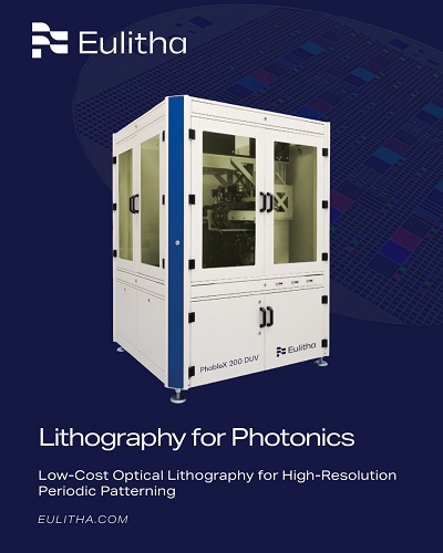 Asian VCSEL Foundries Select Eulitha’s Lithography Tool for 6-Inch Production as Market Demand Grows. Courtesy of Eulitha.