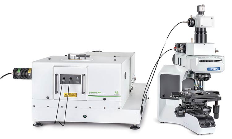 PicoQuant’s FluoTime 300 spectrometer, coupled with the FluoMic microscope, spotlights a modern system of connected, specialized tooling with smart software and optimized workflows, as opposed to universal machinery. Courtesy of PicoQuant.