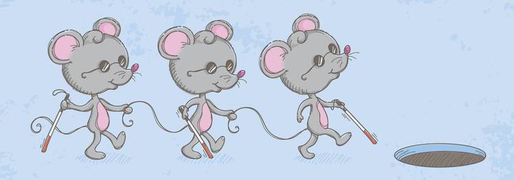 Three blind mice that can now see!