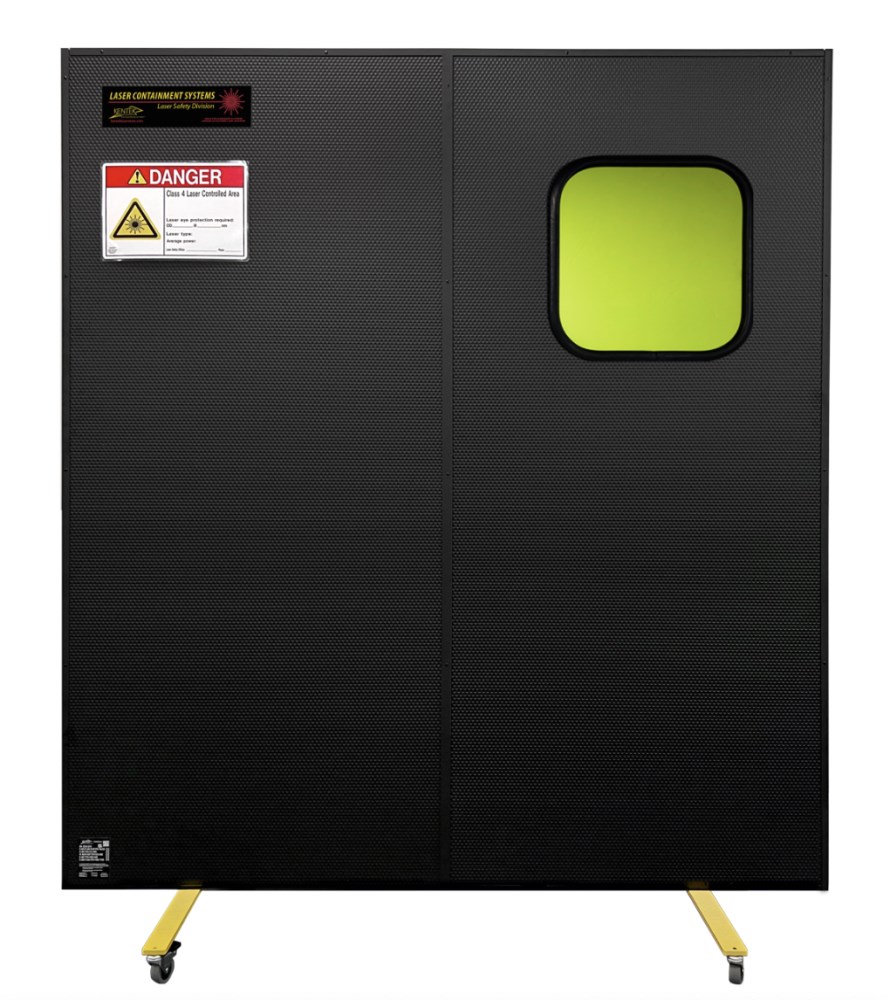 Freestanding Laser Barriers