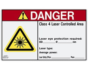 Class 4 Danger Sign