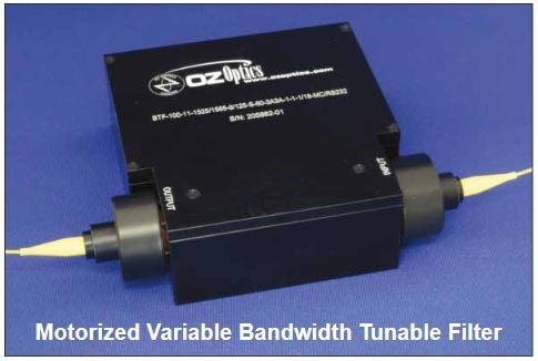 Motorized Variable Bandwidth Tunable Filters
