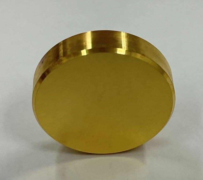 Hard Gold Coated Copper Flat Laser Mirror – Laboratory Grade