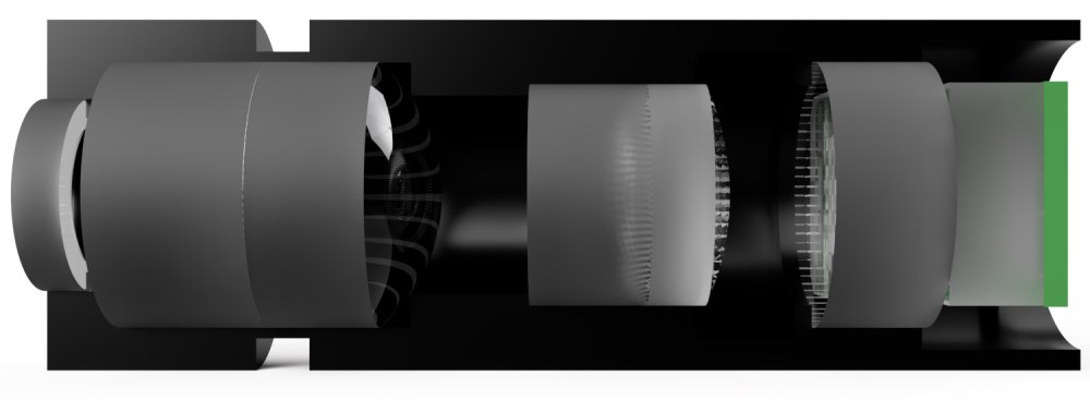 Lens for miniaturised cameras