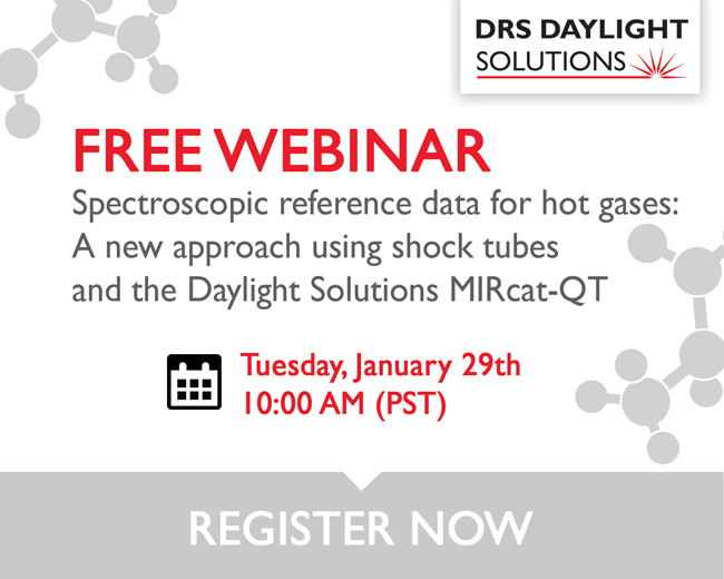 DRS Daylight Solutions - WEBINAR | Spectroscopic Reference Data for Hot Gases