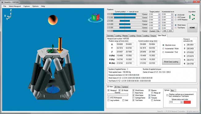 HexaViz V1.1 Hexapod Simulator