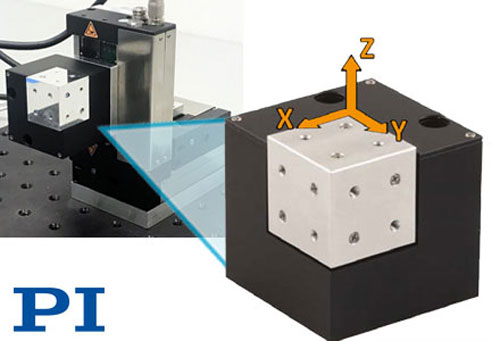 PI (Physik Instrumente) LP, Air Bearings and Piezo Precision Motion - Compact XYZ Piezo Nanopositioning Stage