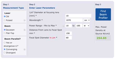 Ophir, Photonics - Laser Beam Profiler Finder