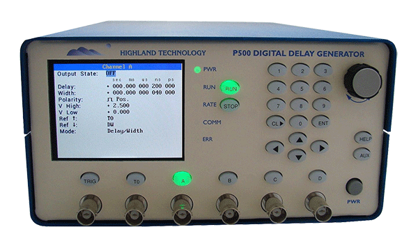 Highland Technology Inc. - P500 Benchtop Digital Delay and Pulse Generator