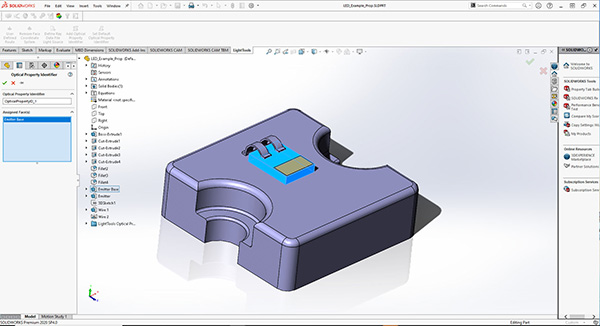Synopsys Inc., Optical Solutions Group - LightTools SOLIDWORKS Link Module