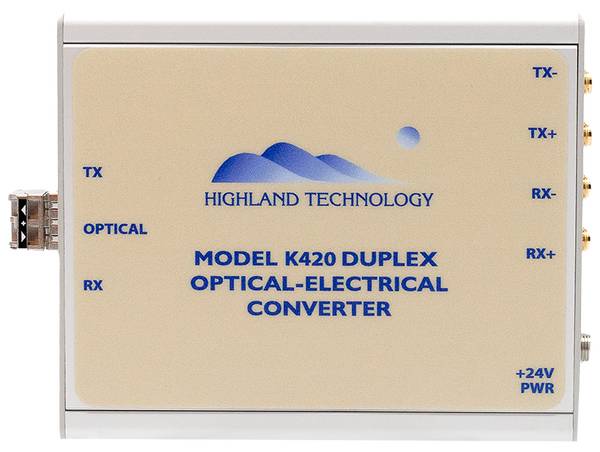 Highland Technology Inc. - Duplex Logic To Fiber Optic Converter