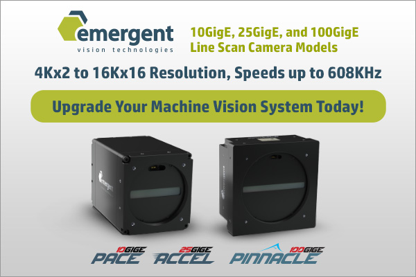 Emergent - 10, 25, and 100GigE Line Scan Cameras