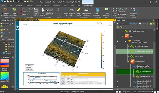 Surface Analysis Software