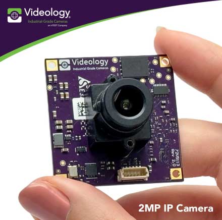 Videology Industrial-Grade Cameras - 2MP IP IMX462 Single Board Camera
