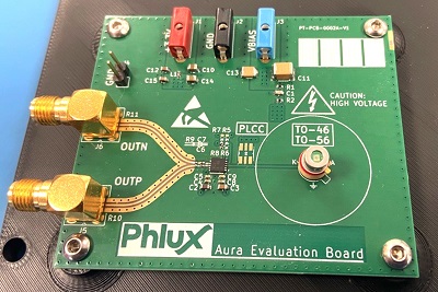 Avalanche Photodiode Evaluation Board. Courtesy of Phlux Technology.