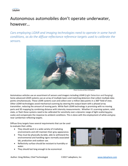 Autonomous automobiles don’t operate underwater, however…