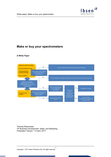 Make or Buy Your Spectrometer
