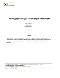 Making Color Images – How Bayer Filters Work
