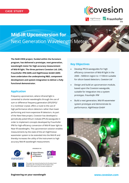 Case Study: Mid-IR Upconversion for Next Generation Wavelength Meters