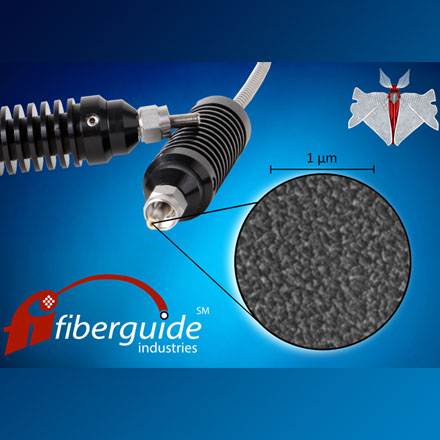Fiberguide RARe Motheye Fiber: Random Anti-Reflective (RARe) Nanostructures on Optical Fibers as Replacement for AR Coatings